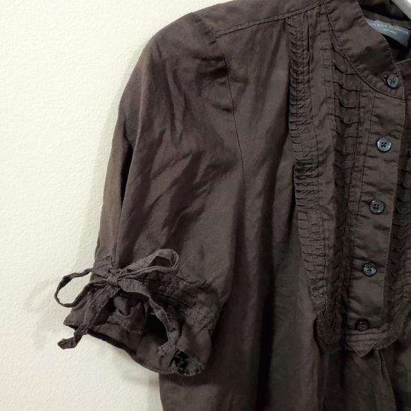 Proenza Schouler for Target - Chocolate Brown Blouse - Size M - Picture 4 of 5